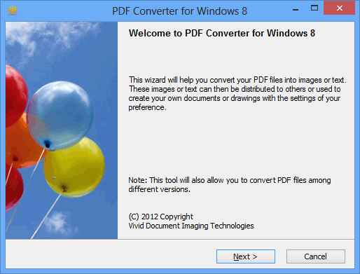 PDF Converter for Windows 8 software