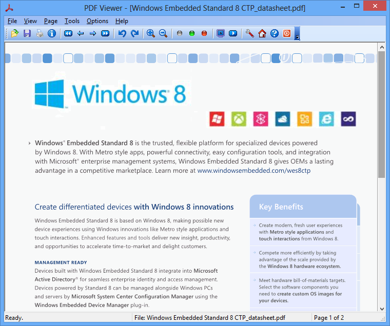 PDF Viewer for Windows 8 1.02 full